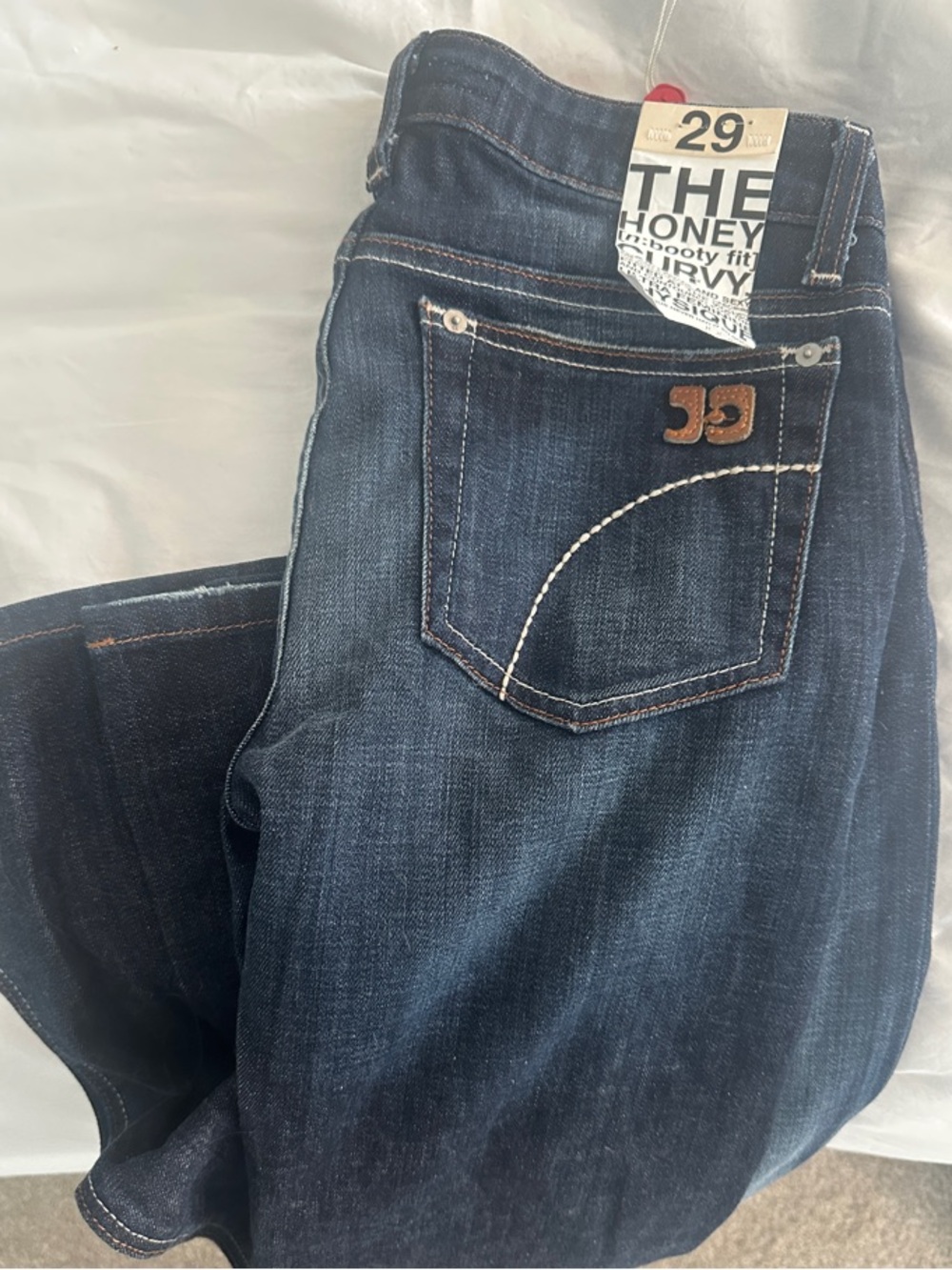 Joe's Jeans Indigo Bootcut Jeans with Contrast Stitching